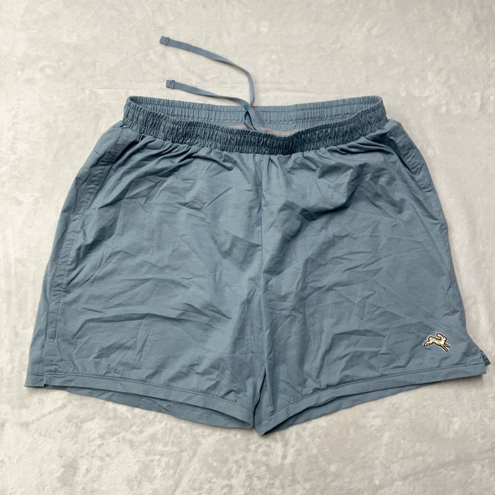 Tracksmith Session Shorts Mens Medium Blue Running Short Pockets Lined 5" Inseam